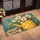 Vintage Daisy Bouquet and Yellow Watering Can for a Cheerful Spring Home Entryway Doormat - 2