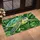 Sea Turtle And Lush Fern Foliage For Coastal Nature Lovers And Tropical Home Style Doormat - 2