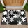 Black And White Jigsaw Puzzle Pieces For Modern Entryways And Playful Home Decor Doormat - 1