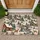 Snowy Pine Forest Cabins and Reindeer for Cozy Christmas Holiday Home Décor Season Doormat - 1