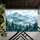 Misty Mountain Forest Landscape for Nature Lovers and Calm Woodland-Inspired Homes Doormat - 5