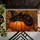 Black Cat In Witch Hat Resting On Pumpkin For Cozy Halloween Entryway Seasonal Decor Doormat - 5