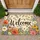Colorful Wildflower Welcome Lettering for Cheerful Home Entry and Everyday Living Doormat - 1