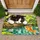 Cute Kitten And Goldfish Cat Lover Entryway Accent For Whimsical Home Decor Gift Idea Doormat - 1