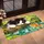 Cute Kitten And Goldfish Cat Lover Entryway Accent For Whimsical Home Decor Gift Idea Doormat - 2