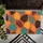 Tropical Leaf Motif in Terracotta, Turquoise and Gold for a Sunny Home Entry Doormat - 5