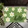 White Daisy Hello on Green Background for Cheerful Spring Entryway Home Decor Doormat - 5