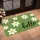 White Daisy Hello on Green Background for Cheerful Spring Entryway Home Decor Doormat - 2