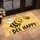 Two Cheerful Honeybees with Bee Happy Lettering for a Sunny, Welcoming Home Entry Doormat - 2