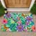 Tropical Hibiscus And Butterfly Garden For Cheerful Indoor Outdoor Home Living Doormat - 1