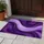 Purple Flowing Ribbon And Violet Swirls For Modern Contemporary Home Entryways Doormat - 4