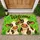 Smiling Cow Pair Welcome Sign for Cheerful Farmhouse Entryway and Country Home Style Doormat - 1