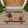 Dachshund Skateboarder With Red Striped Shirt for Quirky Dog Lover Homes Doormat - 1
