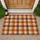 Autumn Beige And Burnt Orange Plaid For Cozy Thanksgiving Country Homes Doormat - 1