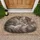 Fluffy Gray Cat Resting Cozy Home Accent for Cat Lovers and Calm Living Spaces Doormat - 1