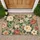 Muted Sage Floral Blooms for Calm Cottage Entryways and Cozy Everyday Home Living Doormat - 1