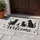 Black Cat Silhouettes and Mouse Welcome for Cat Lovers’ Entryway Housewarming Gift Doormat - 4