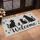 Black Cat Silhouettes and Mouse Welcome for Cat Lovers’ Entryway Housewarming Gift Doormat - 2