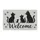 Black Cat Silhouettes and Mouse Welcome for Cat Lovers’ Entryway Housewarming Gift Doormat - 6