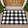 Black And White Buffalo Check For Cozy Christmas Entryways And Rustic Holiday Homes Doormat - 1