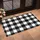 Black And White Buffalo Check For Cozy Christmas Entryways And Rustic Holiday Homes Doormat - 2