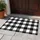 Black And White Buffalo Check For Cozy Christmas Entryways And Rustic Holiday Homes Doormat - 4