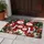 Snowman Family with Red Hats and Gifts for a Cheerful Christmas Winter Holiday Home Doormat - 4