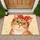 Orange Cat with Red Polka-Dot Scarf and Glasses for Cozy Cat-Loving Home Decor Fans Doormat - 1