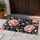 Navy Blue Peonies And Gold Botanicals For Refined Everyday Entryway Living Style Doormat - 4