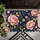 Navy Blue Peonies And Gold Botanicals For Refined Everyday Entryway Living Style Doormat - 5