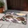 Winter Hedgehog Pair on Snowy Trail for Cozy Christmas Cabin and Holiday Home Style Doormat - 4
