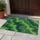 Green Topographic Contour Lines for Calm Nature-Inspired Entryways and Modern Interiors Doormat - 4