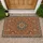 Terracotta Persian Floral Medallion Motifs For Cozy Bohemian Entryways And Living Spaces Doormat - 1
