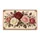 Vintage Burgundy Rose Bouquet for Romantic Farmhouse Entryways and Cottage Home Style Doormat - 6