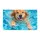 Golden Retriever Swimming in Blue Pool Water for Summer Fun and Happy Dog Lovers Doormat - 6