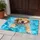 Golden Retriever Swimming in Blue Pool Water for Summer Fun and Happy Dog Lovers Doormat - 4