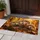 Hedgehog Family in Golden Autumn Light for Cozy Woodland Homes and Nature Lovers Doormat - 4