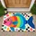 Rainbow Tropical Fish for Coastal Entryway Style in Bright, Playful Homes and Beach Houses Doormat - 1