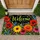 Colorful Wildflower Welcome Lettering for a Cheerful Nature-Inspired Entryway and Home Doormat - 1