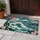 Mount Fuji Cherry Blossoms and Teal Ocean Wave for Calm Japanese-Inspired Entryways Doormat - 4