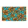 Turquoise Blue And Brown Daisy Blooms For Cheerful Cottage Entryway And Home Style Doormat - 6