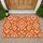 Rust And Ivory Bohemian Folk Geometry For Cozy Entryways And Relaxed Global Homes Doormat - 1