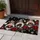 Three Christmas Gnomes With Striped Hats And Red Roses For A Cozy Winter Holiday Entryway Doormat - 4
