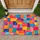 Colorful Abstract Block Mosaic for Creative Entryways and Vibrant Modern Home Décor Doormat - 1