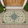 Persian Blue Floral Medallion Motif for Elegant Entryways and Timeless Home Style Doormat - 1