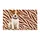 Rustic Zebra Stripes With Sitting Puppy for Warm Animal-Loving Entryway Living Doormat - 6