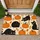 Black Cats and Pumpkins for a Playful Halloween Welcome at Home This Autumn Doormat - 1