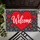 Bold Red Heart Welcome Greeting for Valentine Season and Romantic Home Entryways Doormat - 5
