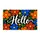 Colorful Retro Floral Hello for a Cheerful Everyday Welcome and Bright Home Entry Doormat - 6