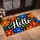 Colorful Retro Floral Hello for a Cheerful Everyday Welcome and Bright Home Entry Doormat - 2